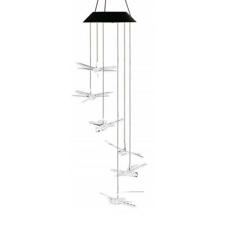 Color-Changing Outdoor LED Solar Powered Wind Chime Light Yard Garden Decor gift-dragonfly