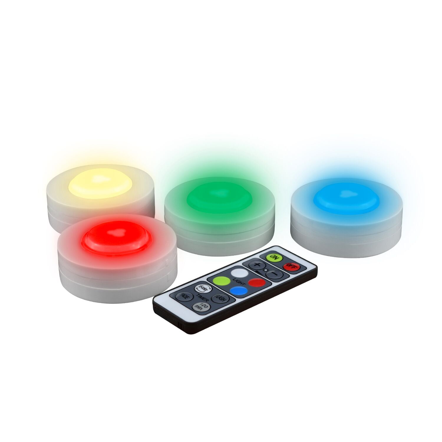 Color Changing Puck Lights4PK