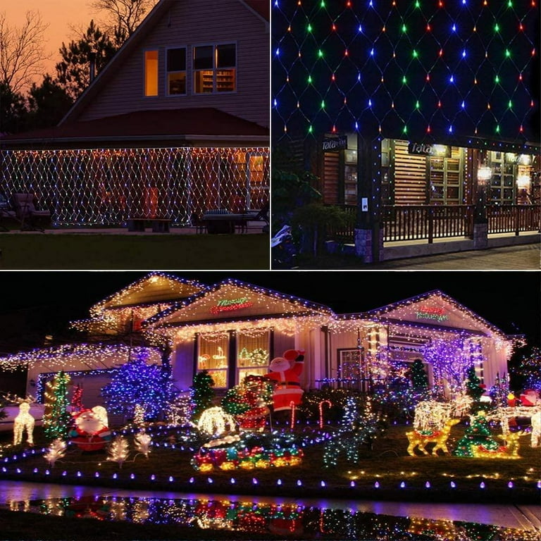 Boundery RGB Mesh Indoor Outdoor 12 ft Plug in 8 Flashing Modes LED Light Ropes Strings Walmart