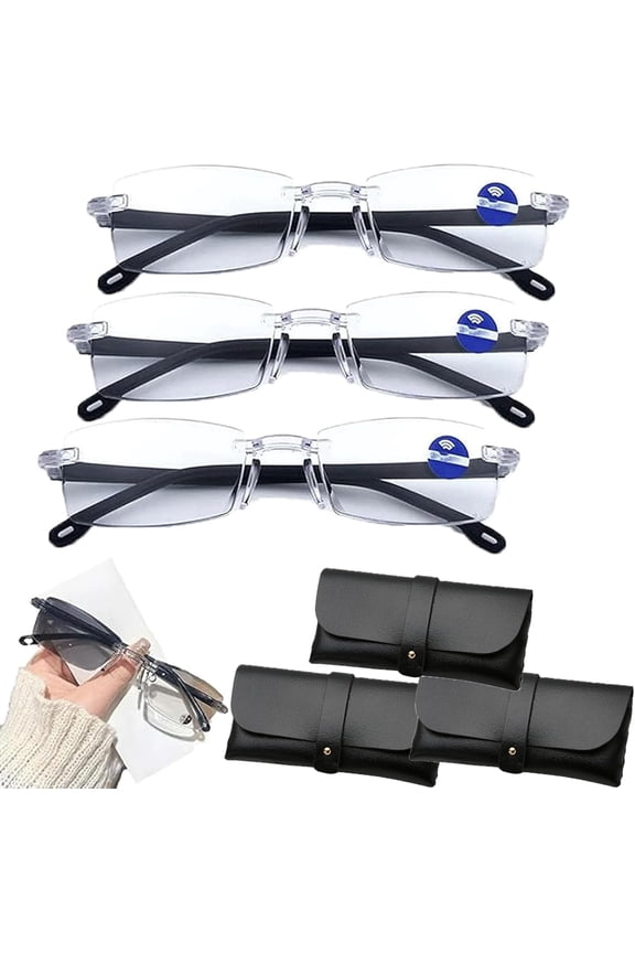 Color-Changing Reading Glasses for Men & Women, Anti-Blue Light & UV Protection, Flexible Lightweight Frames for Indoor Outdoor Use