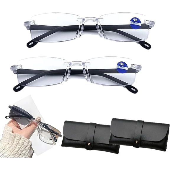 Color-Changing Reading Glasses for Men & Women, Anti-Blue Light & UV Protection, Flexible Lightweight Frames for Indoor Outdoor Use