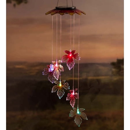 Color Changing Solar Mobile with Leaves
