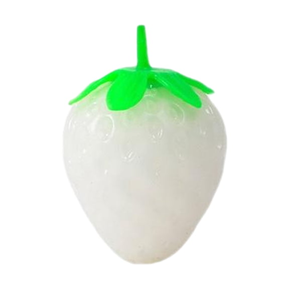 Color Changing Strawberry Squishy Stress Ball – Realistic Slow Rising Sensory Fidget for Anxiety Relief, Thermochromic Decompression Ball