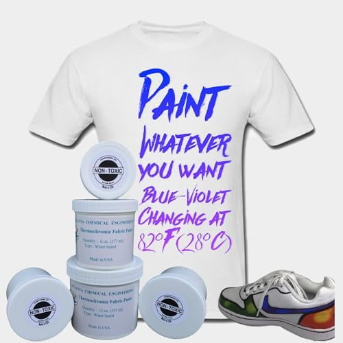 Color Changing Thermochromic Fabric Paint Body Heat Sensitive DIY