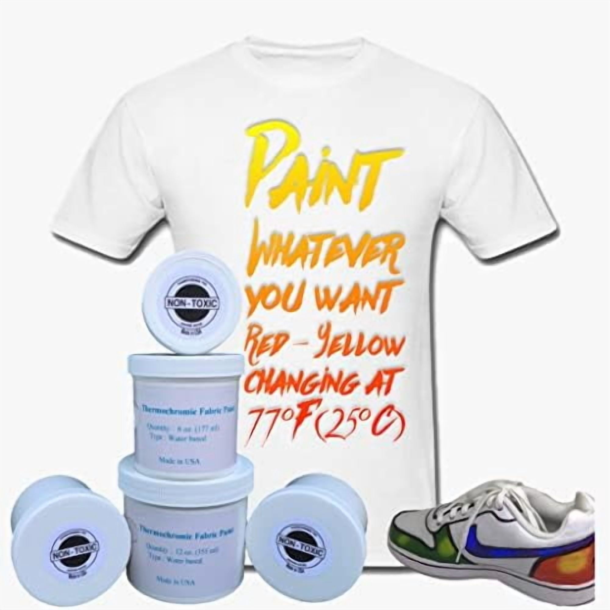 Color Changing Thermochromic Fabric Paint Body Heat Sensitive DIY