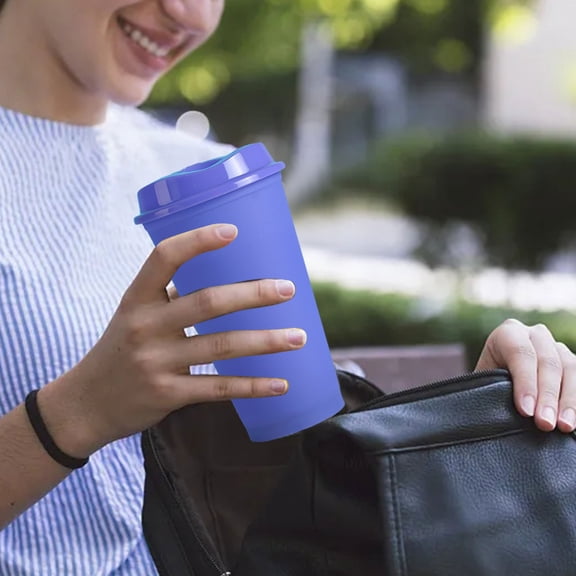 Color Changing Cup 16oz Thermoplastic Cartoon Milk Tea Coffee Beverage Container for Kids and Adults