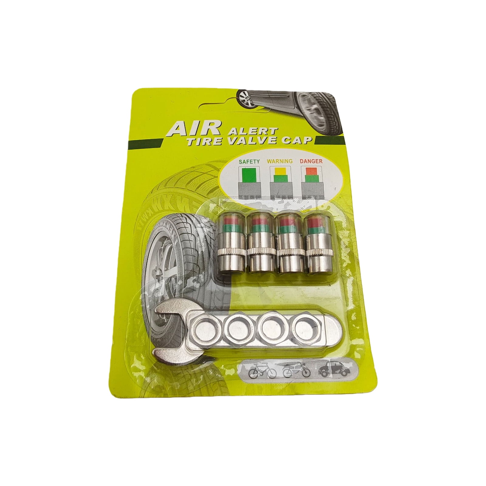 Color Changing Tire Pressure Caps Car Tire Pressure Indicators Includes ...