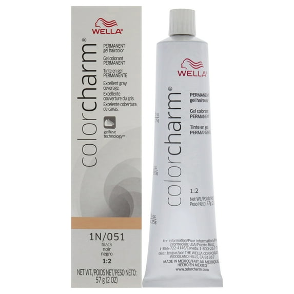 Wella Color Charm Permanent Hair Color Gel - 1N 051 Black