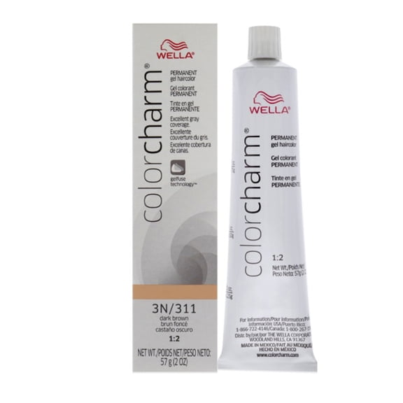 Wella Color Charm Permanent Hair Color Gel - 311 3N Dark Brown