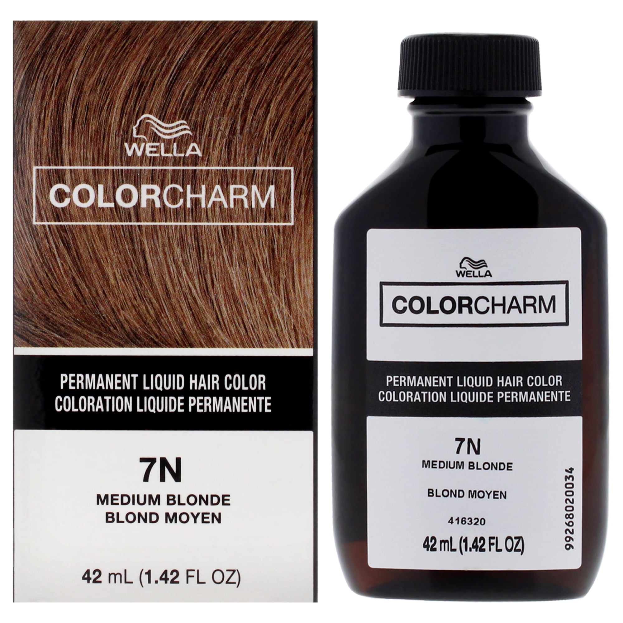 Color Charm Permanent Liquid Hair Color 7N Medium Blonde by Wella for