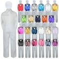 thumbnail image 1 of Color Choice 5pc Vest Bow Tie Boy Suit White Set Baby Toddler Kid Formal Hat S-7, 1 of 5