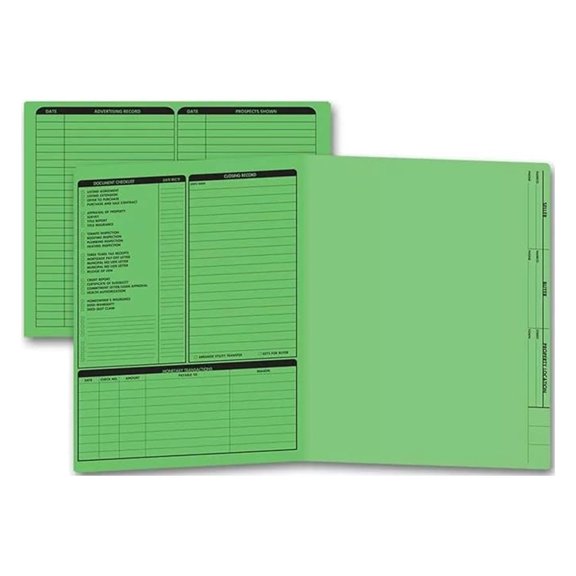 Color Choice Real Estate Folders (Green)