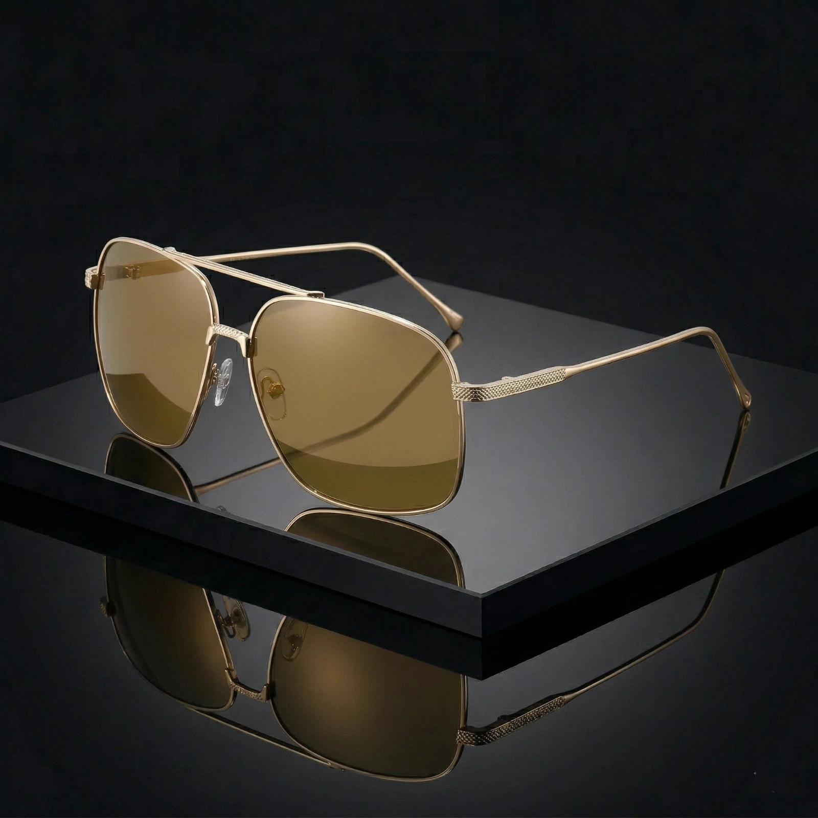 Oversized Aviator Sunglasses Metal Frame UV Protection Classic Pilot Style Airforce Classic Officer Style Men main image 3
