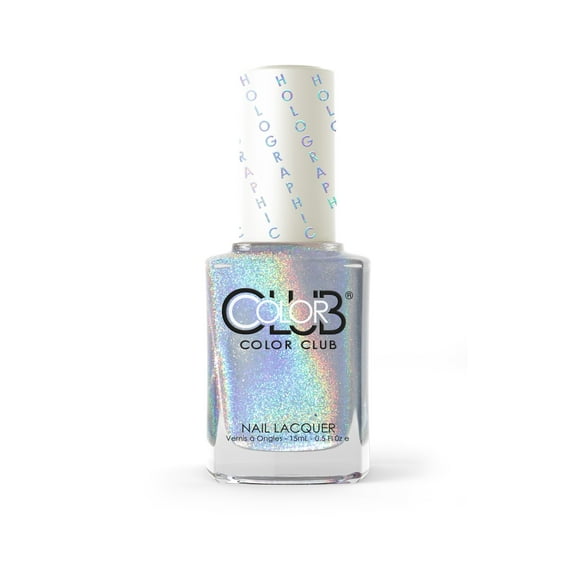 Color Club, 15mL, Nail Lacquer, Harp on It, Silver Holographic