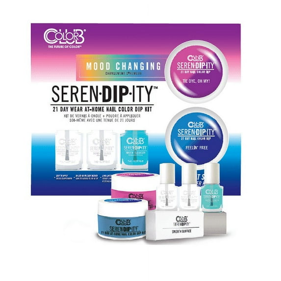 Color Club Seren-DIP-ity Mood Changing Dip Powder Nail Art Starter Kit, Out at Sea Color
