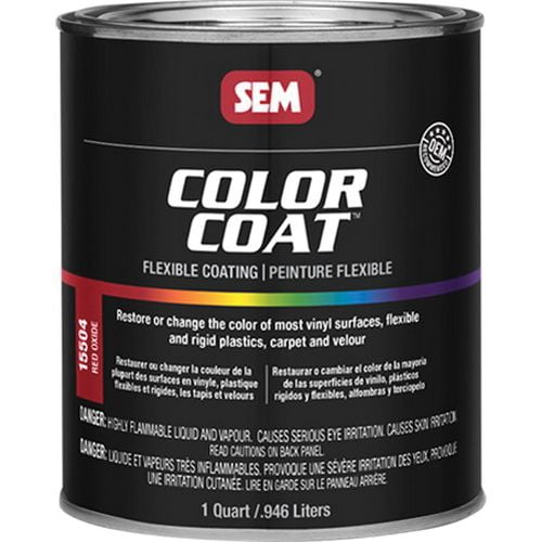 Color Coat 15504 Flexible Coating Mixing System, 1 qt Can, Red Oxide, 24 hr Curing, Liquid