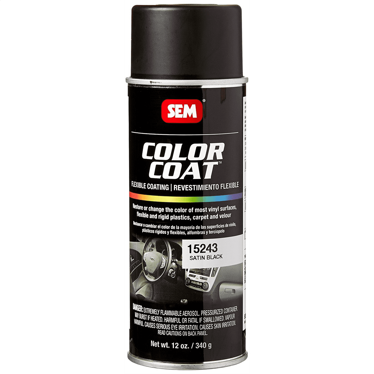 SEM Paints Color Coat Satin Black