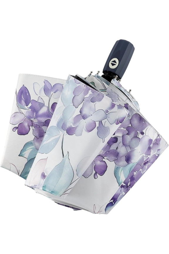 Color Coated Sun Umbrella UV Protection Compact Folding Windproof Parasols Travel Auto Open Close Shade Blocking UV