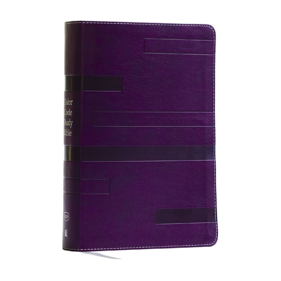 Color Code Study Bible, Revealing God's Truth Color by Color (Kjv, Purple Leathersoft, Red Letter, Thumb Indexed), (Hardcover)