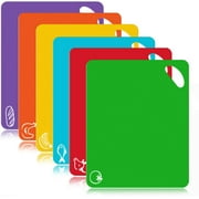 Color Coded Cutting Boards Set BPA Free Antibacterial Plastic Kitchen Boards Dishwasher Safe Breakfast Boards Chopping Boards