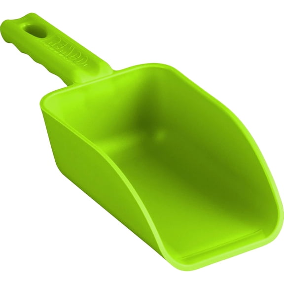 Color-Coded Plastic Hand Scoop - BPA-Free Food-Safe Kitchen Utensils, Restaurant and Food Service Supplies, 16 oz, Lime