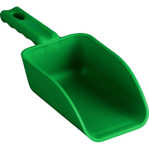 Color-Coded Plastic Hand Scoop - -Safe Kitchen Utensils, Restaurant and Food Service Supplies, 16 oz, Green