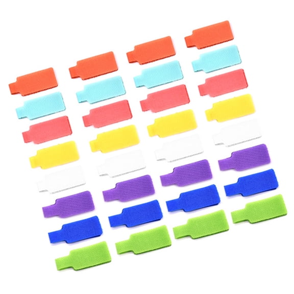 Color Coded Sticker Cable Labels for Industrial Panels Office Networks Easy Peeling and Reapply Identification Systems