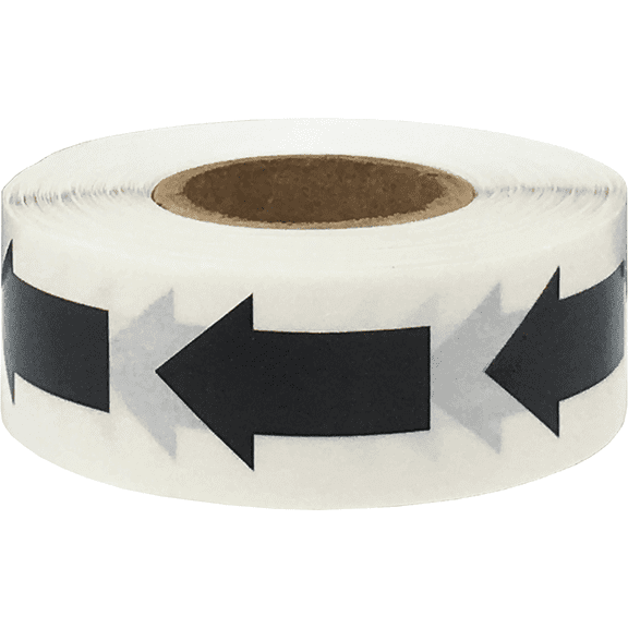 Color Coding Arrow Labels Black 1 x 5/8 Inch 500 Total Adhesive Stickers