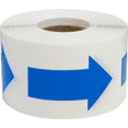 thumbnail image 1 of Color Coding Arrow Labels Blue For Organizing Inventory 2 x 1 Inch 500 Total Adhesive Stickers, 1 of 2