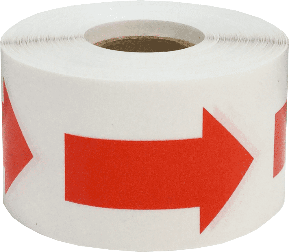 Color Coding Arrow Labels Red For Organizing Inventory 2 x 1 Inch 500 ...