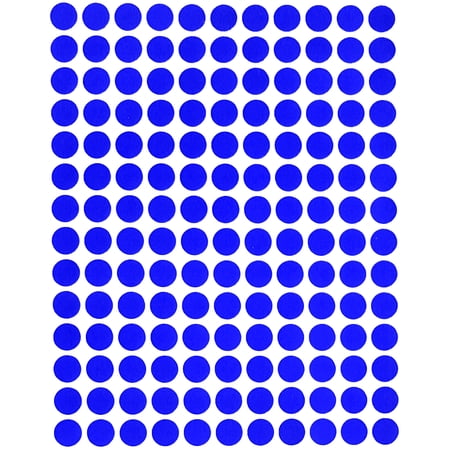 Color Coding Labels 3/8" Round 10 mm, Blue Dot Stickers, 0.375 inch rounds sticker by Royal Green
