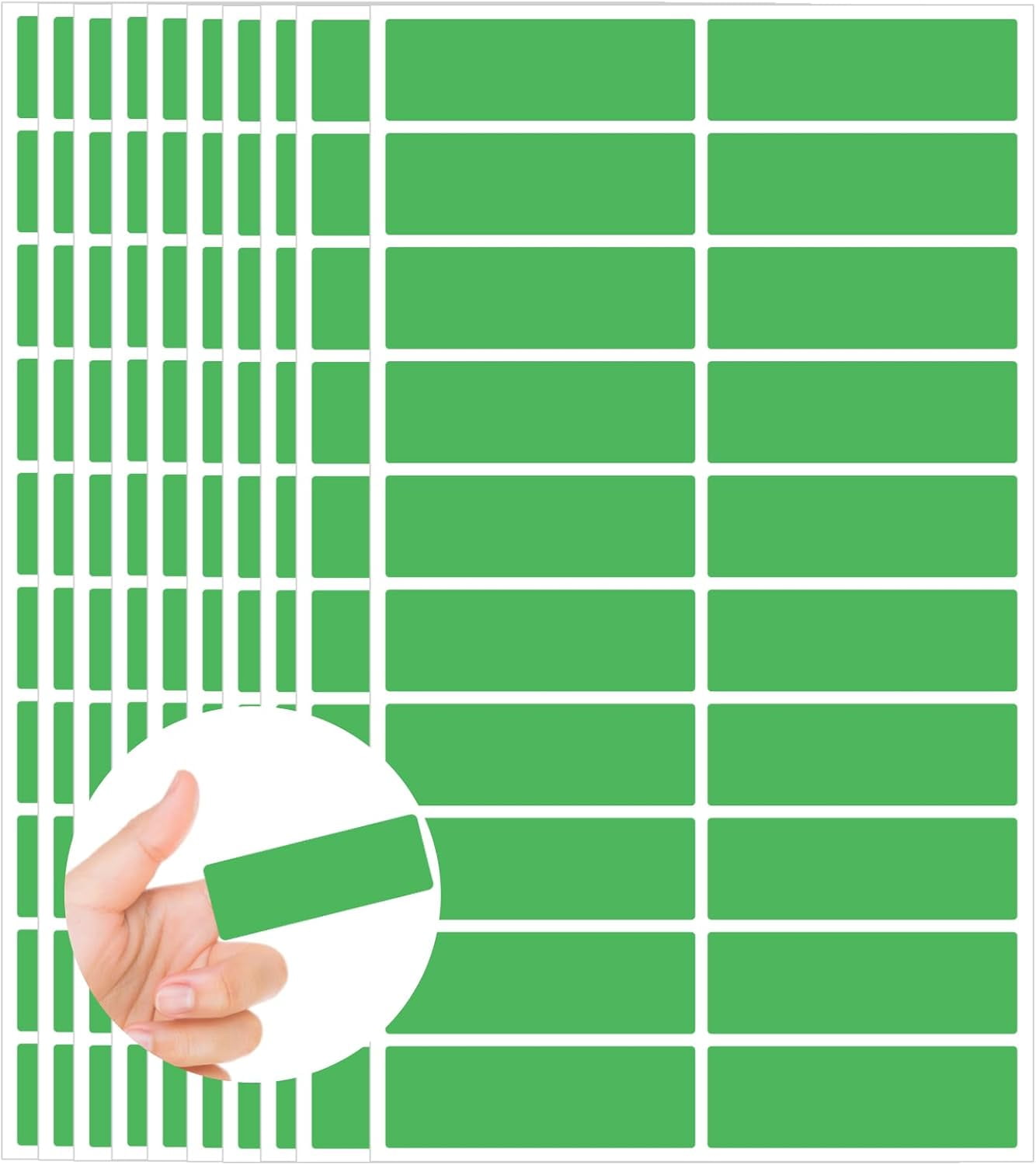 Color Coding Labels,400 PCS 1" x 3" Orange Rectangular Colored Labels