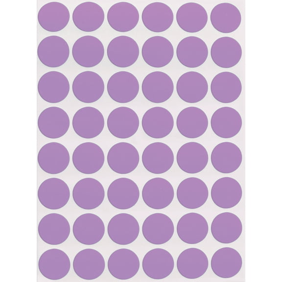 Color-Coding Labels Sheets Bulk (17mm) 11/16" Inch, 5184 - Pack by Royal Green (Pastel Purple)