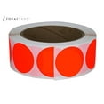 thumbnail image 1 of Color Coding Labels Super Bright Neon Orange Round Circle Dots For Organizing Inventory 1.5 Inch 1500 Total Adhesive Stickers, 1 of 1