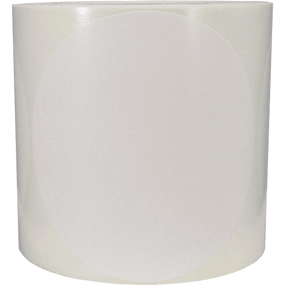 Color Coding Labels White Round Circle Dots 5 Inch 500 Total Adhesive Stickers