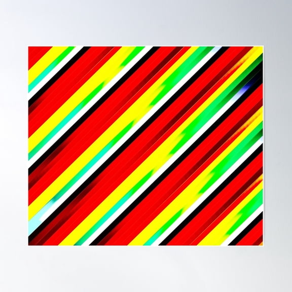 Color Combination Pattern, Retro Abstract Multi Color Pattern, Poster Wall Art, Modern Wall Decor For Living Room Bedroom, 8x12 UNFRAMED