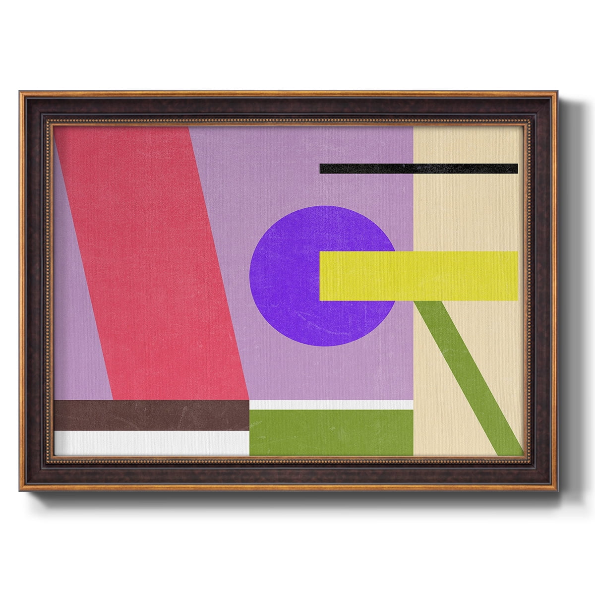 Color Composition IV Premium Framed Canvas- Ready to Hang