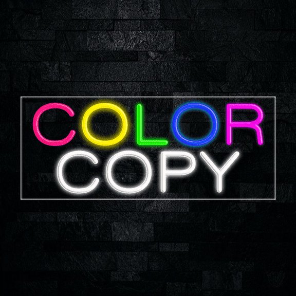 Color Copy-LED Neon Sign 30"L x 12"H #30045