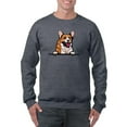 thumbnail image 1 of Color Corgi Peeking Sweatshirt Men -Image by Shutterstock, Male 4X-Large, 1 of 4