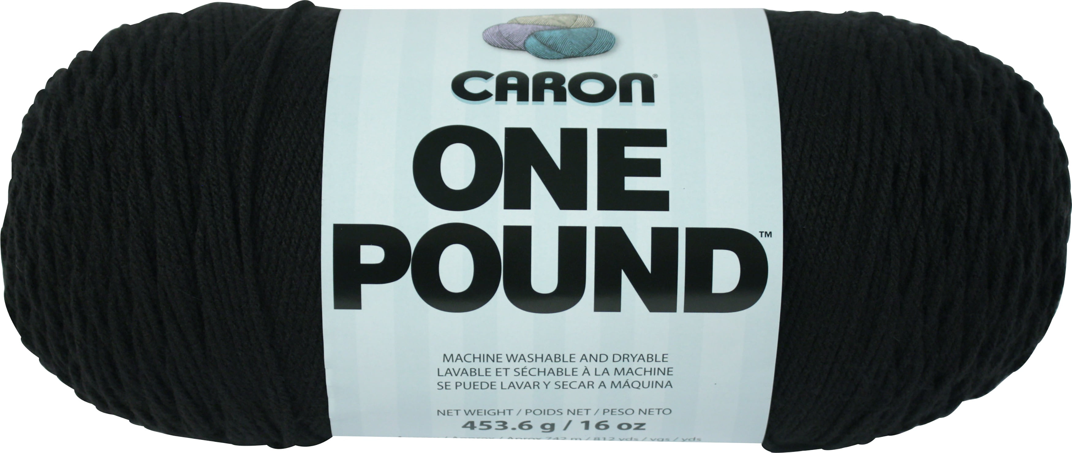 Caron One Pound Yarn-Black