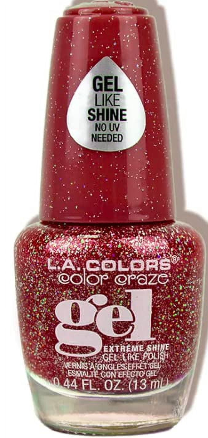 L.A. COLORS Color Craze Gel Nail Polish CNL284 Crush, Extreme Shine ...