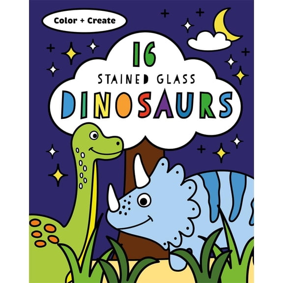 Pre-Owned Stained Glass Dinosaurs (Paperback) 9781684640010