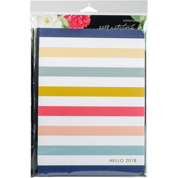 Color Crush Composition Notebook 7.5"X9.75"-Striped, Dated 2018