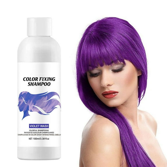 Color Depositing Shampoo, Semi-Permanent Hair Dye, Fast-Acting Temporary Hair Color Treatment, Natural Ingredients for Vibrant Color Toning, 100ml