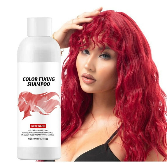 Color Depositing Shampoo, Semi-Permanent Hair Dye, Fast-Acting Temporary Hair Color Treatment, Natural Ingredients for Vibrant Color Toning, 100ml
