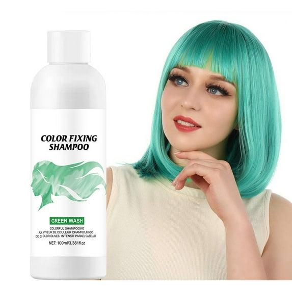 Color Depositing Shampoo, Semi-Permanent Hair Dye, Fast-Acting Temporary Hair Color Treatment, Natural Ingredients for Vibrant Color Toning, 100ml
