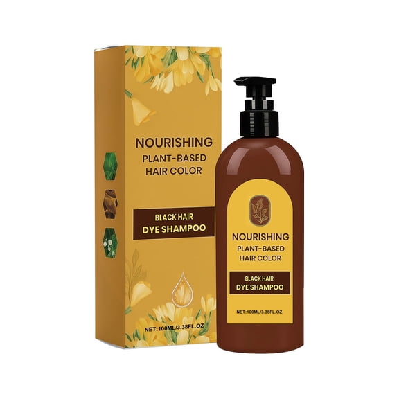 Color-Depositing Shampoo for Black Hair – Deepens & Revives Dark Brown to Black Hair Color, Reduces Brassiness, Sulfate-Free