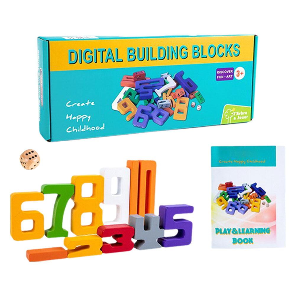 Color Digital Building Block Game Cpc Cea Wooden Childrens Digital ...