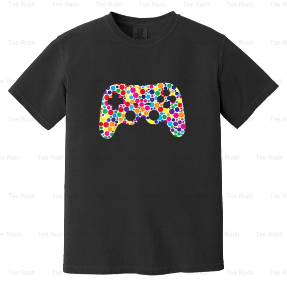 Color Dot Game Controller International Dot Day Gamer, Video Games Tee, Comfort Color T-Shirt Unisex, up to 4XL