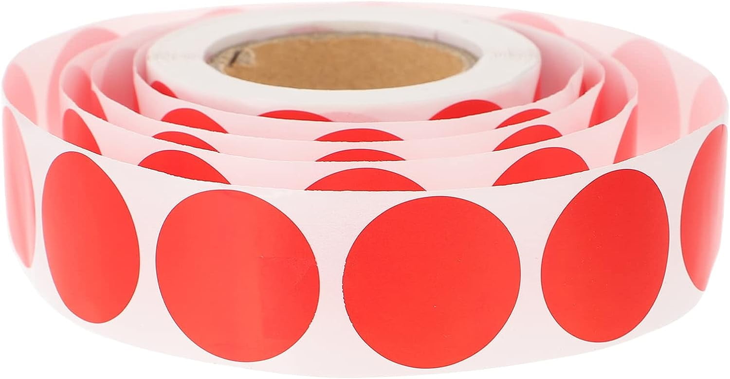 Color Dot Stickers 1 Roll Round Label Stickers Circle Decals Code Dot